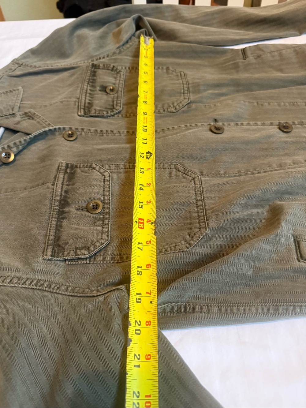 Lucky Brand Men's Olive Utility Shirt Jacket - Picture 7 of 10
